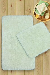 Mijölnir Cotton Basic - Ecru Juego de alfombrillas de baño